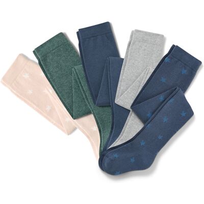 Tchibo - 5 Baumwoll-Strumpfhosen - Baby - Gr. 74/80 - blau/gestreift Tchibo - 5 Baumwoll-Strumpfhosen - Baby - Gr. 74/80 - blau/gestreift