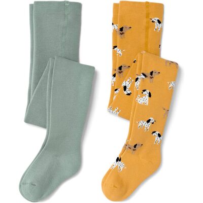 Tchibo - 2 Kinder-Thermostrumpfhosen - Jungen - Gr. 110/116 - gelb/jacquard Tchibo - 2 Kinder-Thermostrumpfhosen - Jungen - Gr. 110/116 - gelb/jacquard