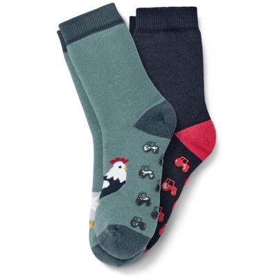 Tchibo - 2 Paar Kleinkind-Antirutsch-Socken - Baby - Gr. 23-26 - dunkelblau Tchibo - 2 Paar Kleinkind-Antirutsch-Socken - Baby - Gr. 23-26 - dunkelblau