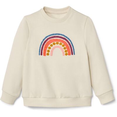 Tchibo - Kinder-Sweater mit Regenbogen-Applikation - Jungen - Gr. 122/128 - creme Tchibo - Kinder-Sweater mit Regenbogen-Applikation - Jungen - Gr. 122/128 - creme