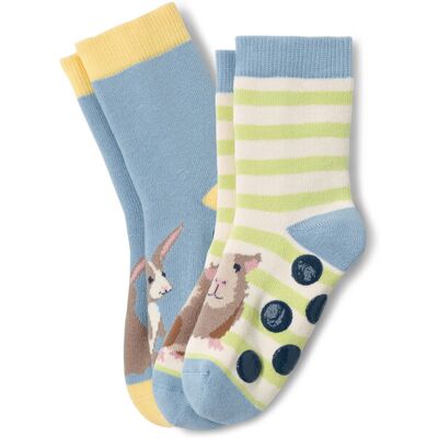 Tchibo - 2 Paar Kleinkind-Antirutsch-Socken - Jungen - Gr. 27-30 - hellblau Tchibo - 2 Paar Kleinkind-Antirutsch-Socken - Jungen - Gr. 27-30 - hellblau