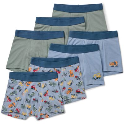 Tchibo - 7 Kinder-Slipboxer - Gr. 86/92 - hellblau/print Tchibo - 7 Kinder-Slipboxer - Gr. 86/92 - hellblau/print