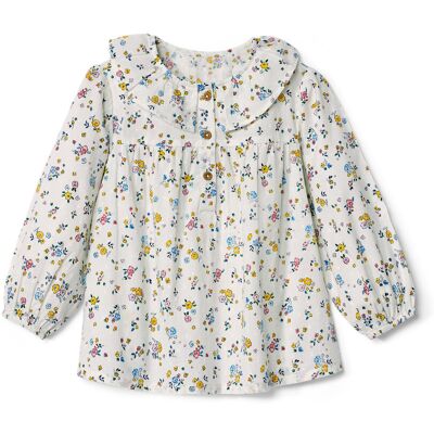 Tchibo - Kinder-Bluse - Jungen - Gr. 110/116 - creme/geblümt Tchibo - Kinder-Bluse - Jungen - Gr. 110/116 - creme/geblümt