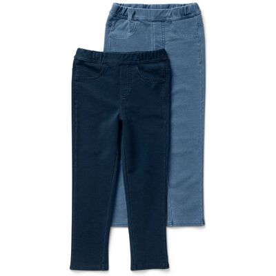 Tchibo - 2 Kinder-Jeggings ‒ Fit »Mia« - Baby - Gr. 74/80 - dunkelblau Tchibo - 2 Kinder-Jeggings ‒ Fit »Mia« - Baby - Gr. 74/80 - dunkelblau