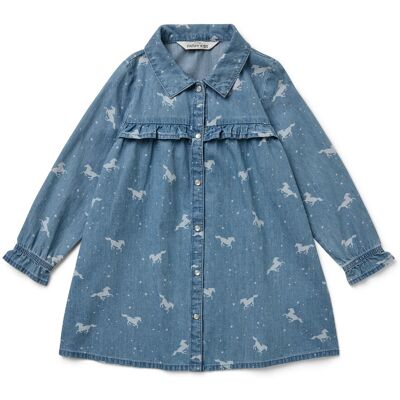 Tchibo - Kinder-Jeanskleid - Baby - Gr. 86/92 - weiss Tchibo - Kinder-Jeanskleid - Baby - Gr. 86/92 - weiss