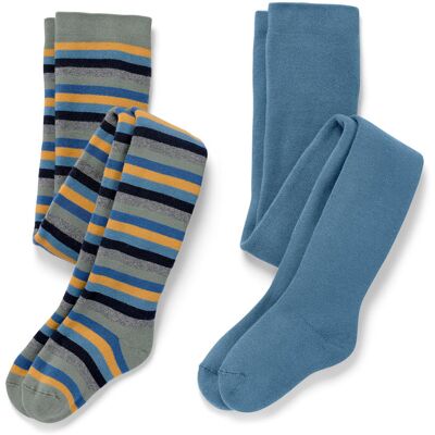 Tchibo - 2 Kinder-Thermostrumpfhosen - Jungen - Gr. 110/116 - blau Tchibo - 2 Kinder-Thermostrumpfhosen - Jungen - Gr. 110/116 - blau