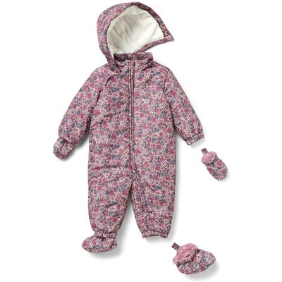 Tchibo - Baby-Winteroverall - Baby - Gr. 74/80 - weiss/geblümt Tchibo - Baby-Winteroverall - Baby - Gr. 74/80 - weiss/geblümt