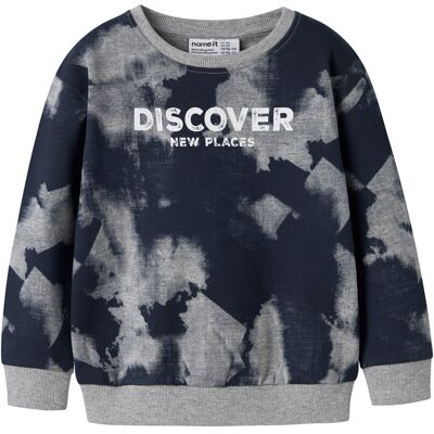 Tchibo - Name IT Kinder-Sweatshirt in Batikoptik - Gr. 122 - grau Tchibo - Name IT Kinder-Sweatshirt in Batikoptik - Gr. 122 - grau