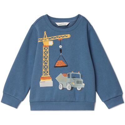 Tchibo - Kinder-Sweatshirt mit angerauter Innenseite - Gr. 122/128 - blau Tchibo - Kinder-Sweatshirt mit angerauter Innenseite - Gr. 122/128 - blau
