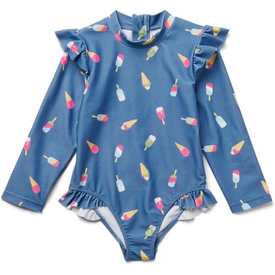 Tchibo - Kinder-Badeanzug mit UV-Schutzfaktor 80 - Gr. 98/104 - blau/print Tchibo - Kinder-Badeanzug mit UV-Schutzfaktor 80 - Gr. 98/104 - blau/print