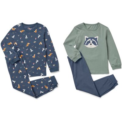 Tchibo - 2 Kinder-Pyjama-Sets - Baby - Gr. 86/92 - dunkelblau/print Tchibo - 2 Kinder-Pyjama-Sets - Baby - Gr. 86/92 - dunkelblau/print