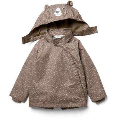 Tchibo - Kinder-Thermo-Regenjacke mit Fleecefutter - Jungen - Gr. 110/116 - hellbraun/print Tchibo - Kinder-Thermo-Regenjacke mit Fleecefutter - Jungen - Gr. 110/116 - hellbraun/print