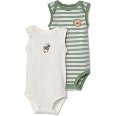Tchibo Baby-Bodys - Weiss/Gestreift - 2 Stück - Baby - Gr.: 50/56 Tchibo Baby-Bodys - Weiss/Gestreift - 2 Stück - Baby - Gr.: 50/56