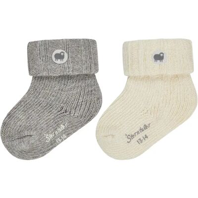 Sterntaler Baby-Wollsocken - Baby - Gr. 17-18 - silber Sterntaler Baby-Wollsocken - Baby - Gr. 17-18 - silber