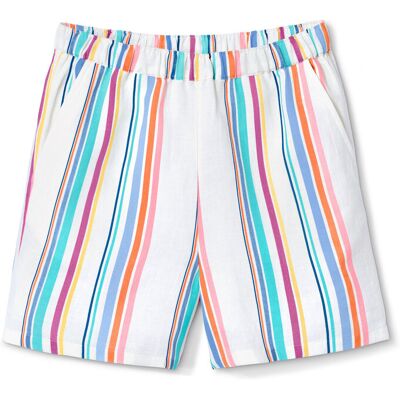 Tchibo - Web-Shorts - Jungen - Gr. 146/152 - weiss/gestreift Tchibo - Web-Shorts - Jungen - Gr. 146/152 - weiss/gestreift