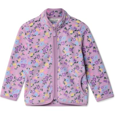 Tchibo - Kinder-Fleecejacke - Baby - Gr. 74/80 - lila/geblümt Tchibo - Kinder-Fleecejacke - Baby - Gr. 74/80 - lila/geblümt