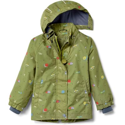 Tchibo - Kleinkinder-Regenjacke - Jungen - Gr. 110/116 - olivgrün/print Tchibo - Kleinkinder-Regenjacke - Jungen - Gr. 110/116 - olivgrün/print