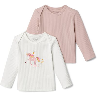 Tchibo - 2 Baby-Rippshirts - Baby - Gr. 86/92 - weiss Tchibo - 2 Baby-Rippshirts - Baby - Gr. 86/92 - weiss