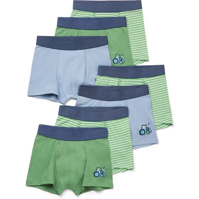 Tchibo - 7 Kinder-Slipboxer - Gr. 98/104 - hellblau/print Tchibo - 7 Kinder-Slipboxer - Gr. 98/104 - hellblau/print