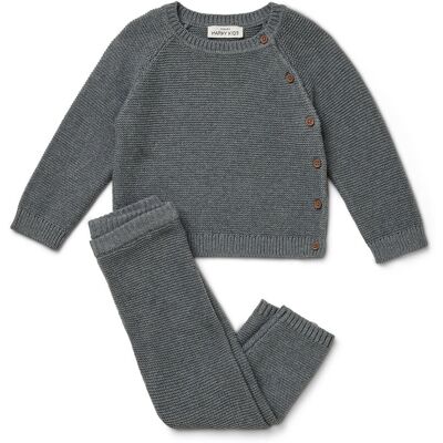 Tchibo - Baby-Strickkombi - Baby - Gr. 86/92 - dunkelgrau Tchibo - Baby-Strickkombi - Baby - Gr. 86/92 - dunkelgrau