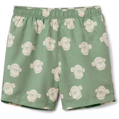 Tchibo - Kinder-Boardshorts - Grün - Beigefarbenes Affen-Alloverprint - Kinder-Boardshorts Tchibo - Kinder-Boardshorts - Grün - Beigefarbenes Affen-Alloverprint - Kinder-Boardshorts