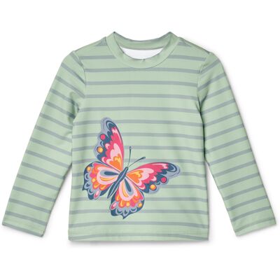 Tchibo - Kinder-Shirt mit UV-Schutzfaktor 50+ - Jungen - Gr. 98/104 - dunkelgrün/gestreift Tchibo - Kinder-Shirt mit UV-Schutzfaktor 50+ - Jungen - Gr. 98/104 - dunkelgrün/gestreift