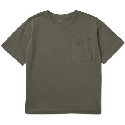 Tchibo - Kinder-Heavy-T-Shirt mit überschnittenen Schultern - Jungen - Gr. 158/164 - olivgrün Tchibo - Kinder-Heavy-T-Shirt mit überschnittenen Schultern - Jungen - Gr. 158/164 - olivgrün