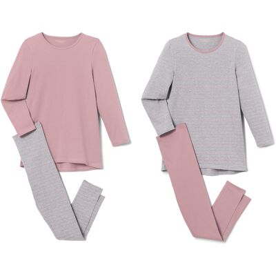 Tchibo - 2 Kinder-Pyjamas - Jungen - Gr. 170/176 - rosa/gestreift Tchibo - 2 Kinder-Pyjamas - Jungen - Gr. 170/176 - rosa/gestreift