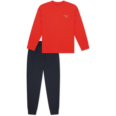 Schiesser Kinder-Pyjama mit Bündchen - Baby - Gr. 98 - dunkelblau Schiesser Kinder-Pyjama mit Bündchen - Baby - Gr. 98 - dunkelblau