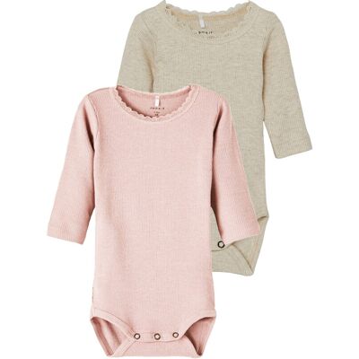 Tchibo - 2 Name IT Baby-Bodys - Baby - Gr. 56 - lila Tchibo - 2 Name IT Baby-Bodys - Baby - Gr. 56 - lila