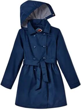 Tchibo - Allwetter-Trenchcoat mit recyceltem Material - Dunkelblau -Kinder - 100% Baumwolle - Gr.: 122/128 Polyester  122/128