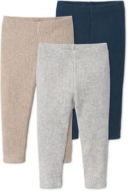 Tchibo - 3 Ripp-Leggings - Dunkelblau/Meliert -Kinder - Gr.: 98/104 Baumwolle 1x 98/104