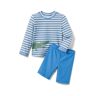 Tchibo - Kinder-Kombi mit UV-Schutz 80 - Weiss/Gestreift -Kinder - Gr.: 74/80 Polyester  74/80 unisex