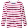 Tchibo - Langarmshirt mit Wendepailletten-Applikation - Weiss/Gestreift -Kinder - Gr.: 122/128 Baumwolle  122/128 unisex