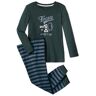 Tchibo - Interlock-Pyjama - Dunkelblau/Gestreift -Kinder - 100% Baumwolle - Gr.: 122/128 Baumwolle  122/128 unisex