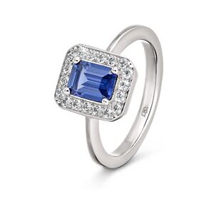 Tchibo - 925 Silber Ring Royal Blue - Silber - Gr.: 19 925 Silber rhodiniert Zirkonia  19 female