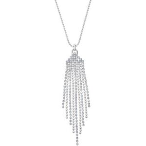 Tchibo - Kette Sparkle Fringes - Silber Messing   female