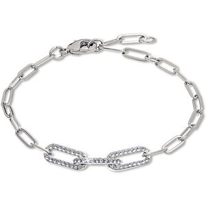 Tchibo - Armband mit Kristallbesatz »Paperlink« - silber Tchibo - Armband mit Kristallbesatz »Paperlink« - silber