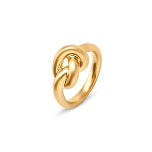 Tchibo - Ring »Knot« - Gold - Gr.: 17 Messing  17 female