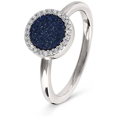 Tchibo - 925 Silber Ring »Stardust« - Damen - Gr. 17 - schwarz Tchibo - 925 Silber Ring »Stardust« - Damen - Gr. 17 - schwarz