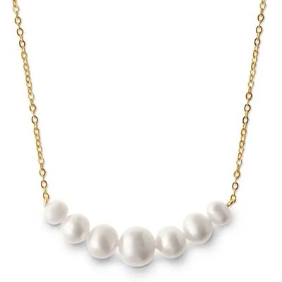 Tchibo - 925 Silber Kette Perlenverlauf - weiss Tchibo - 925 Silber Kette Perlenverlauf - weiss