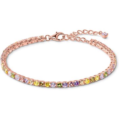 Tchibo - 925 Silber Armband Tennis Multicolor - gold Tchibo - 925 Silber Armband Tennis Multicolor - gold