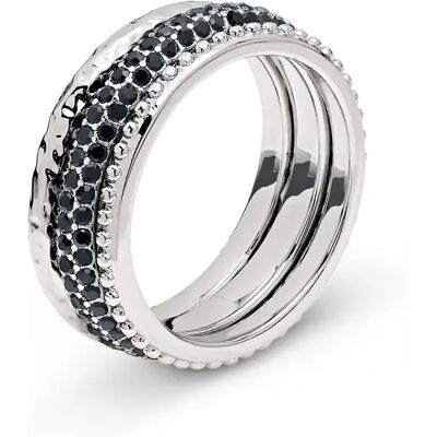 Tchibo - Ring-Set »Black« - Damen - Gr. 19 - silber Tchibo - Ring-Set »Black« - Damen - Gr. 19 - silber