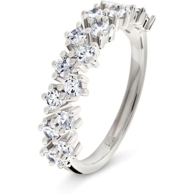 Tchibo - 925 Silber Ring »Double Row« - Damen - Gr. 18 - silber Tchibo - 925 Silber Ring »Double Row« - Damen - Gr. 18 - silber