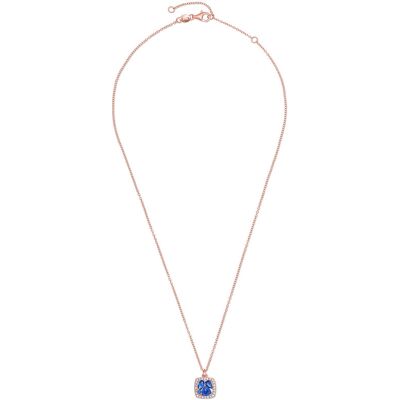 Tchibo - 925 Silber Kette »Blau Cluster« - weiss Tchibo - 925 Silber Kette »Blau Cluster« - weiss