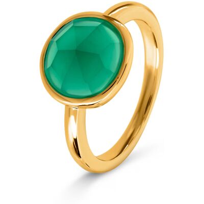 Tchibo - Ring mit grünem Glaskristallstein - Damen - Gr. 17 - grün Tchibo - Ring mit grünem Glaskristallstein - Damen - Gr. 17 - grün