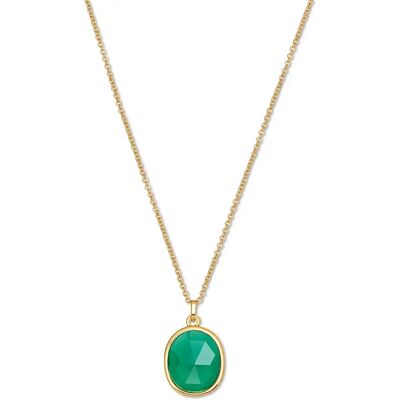Tchibo - Kette mit grünem Glaskristallstein - grün Tchibo - Kette mit grünem Glaskristallstein - grün