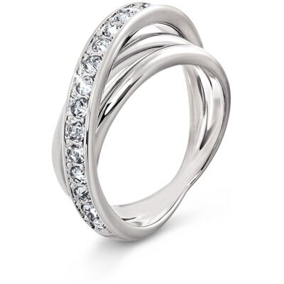 Tchibo - Ring Loops mit Glaskristallsteinen - Damen - Gr. 17 - silber Tchibo - Ring Loops mit Glaskristallsteinen - Damen - Gr. 17 - silber