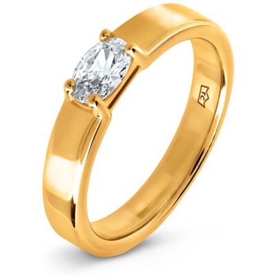 Tchibo - 925 Silber Ring »Baguette« - Damen - Gr. 17 - weiss Tchibo - 925 Silber Ring »Baguette« - Damen - Gr. 17 - weiss