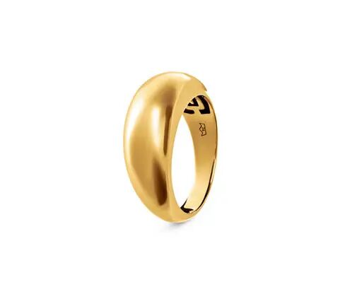Tchibo - Breiter Ring - Gold - Gr.: 20 925 Silber, gelbvergoldet  20